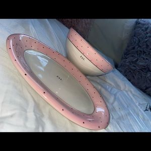 Rae Dunn Plate & Bowl Set